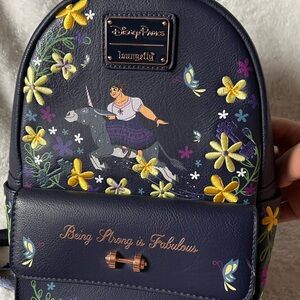 Disney Encanto Navy Backpack with Floral and Character Design